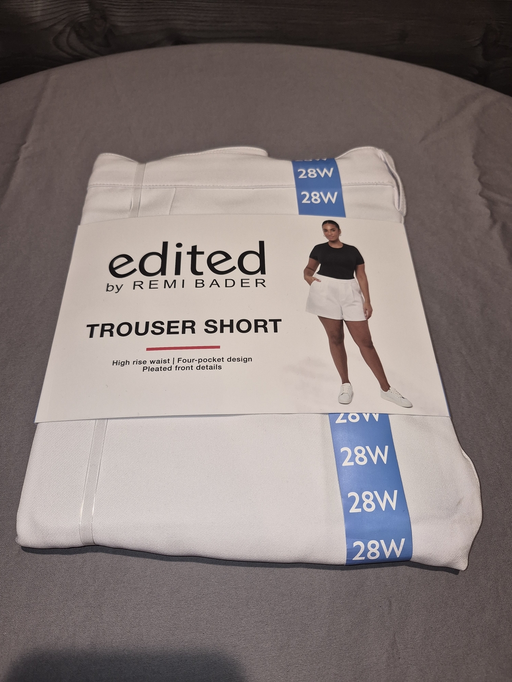 edited by REMI BADER High-Rise White Trouser Shorts - 28W